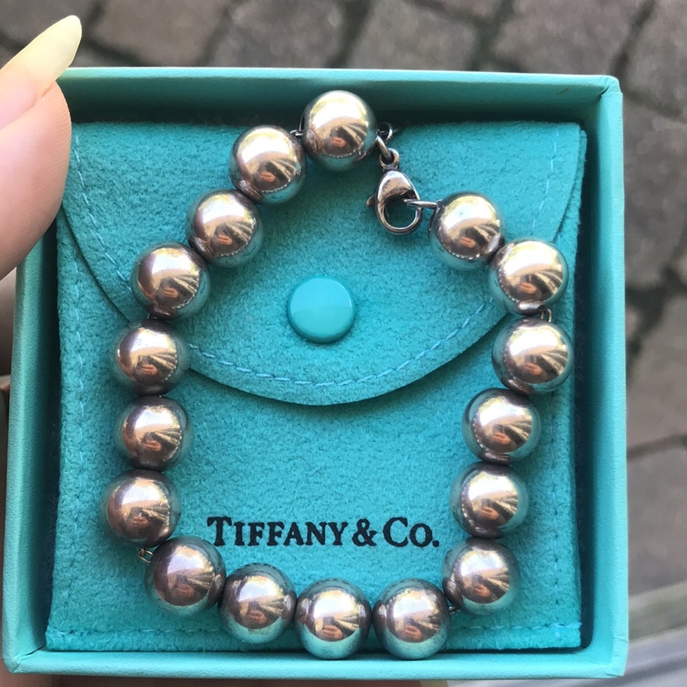 Tiffany & Co. Ball Bracelet in sterling silver. SOLD AS IS.